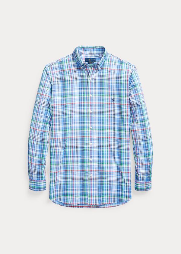 Camisa Polo Ralph Lauren Plaid Performance Twill Homem 82940-LABS